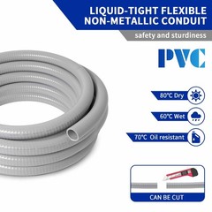 (1 inch Dia * 50 Feet) Yariwiz Flexible Electrical Conduit Liquid Tight PVC C…