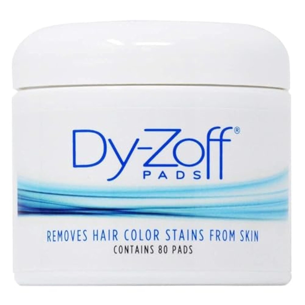 Dy-Zoff Hair Color Stain Remover Pads (80 80 Count (Pack of 1), Blue-black