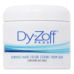 Dy-Zoff Hair Color Stain Remover Pads (80 80 Count (Pack of 1), Blue-black