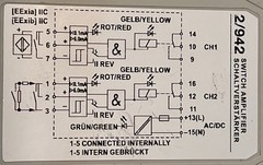 CEAG 2/942 Switch Amplifier GHG122 3121 D1003 (120 VAC)