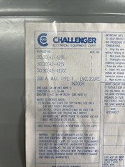 CHALLENGER – MAIN LUG ONLY – 3CL20 – 200 A 120/240V 3PH