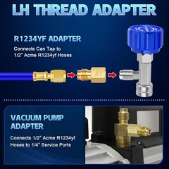 Can Tap, R1234YF Self-Sealing and Puncture Style Can Tap Valve with Tank Ada