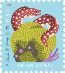 United States Postal Service Coral Reefs Postcard 5 Sheets Of 20 First Class