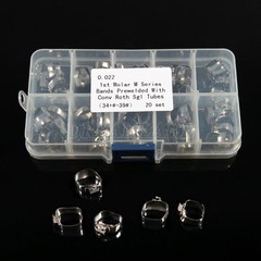 20 Sets Dental Orthodontic 1st Molar 022 Buccal Tube Bands Convertable Roth M
