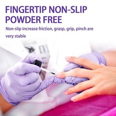 100 Count Disposable Nitrile Exam Gloves 4 Mil Latex-Free Food Safe