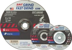 United Abrasives-SAIT 20070 A24N Fast Grinding Wheel 5″ x 1/4″ x 7/8″ Type 27, 2