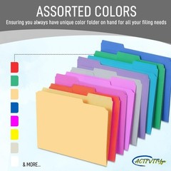 Grey File Folders, 1/3-Cut Tabs, Letter Size, 12-Pack – Durable Letter,