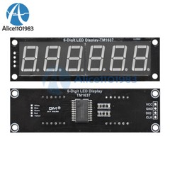 0.56″ 7-Segment 6-Digit LED Digital Display TM1637 Tube Module Yellow/Green/Blue
