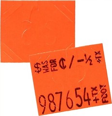 FLUORESCENT RED LABEL FOR MONARCH 1136 (2 LINES) PRICING GUN 1 CASE