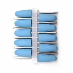 50 Pcs Dental 2.35mm Lab Silicone Rubber Polishing Burs Shank Polishers Diamond