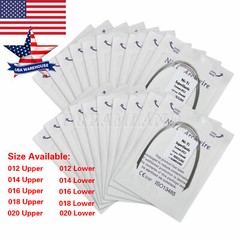 10 Packs/100pcs Dental Orthodontic Super Elastic Niti Arch Wire Round Ovoid USA