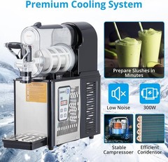 3L Commercial Slushy Machine, Frozen Drink Maker Margarita Smoothie Slushie
