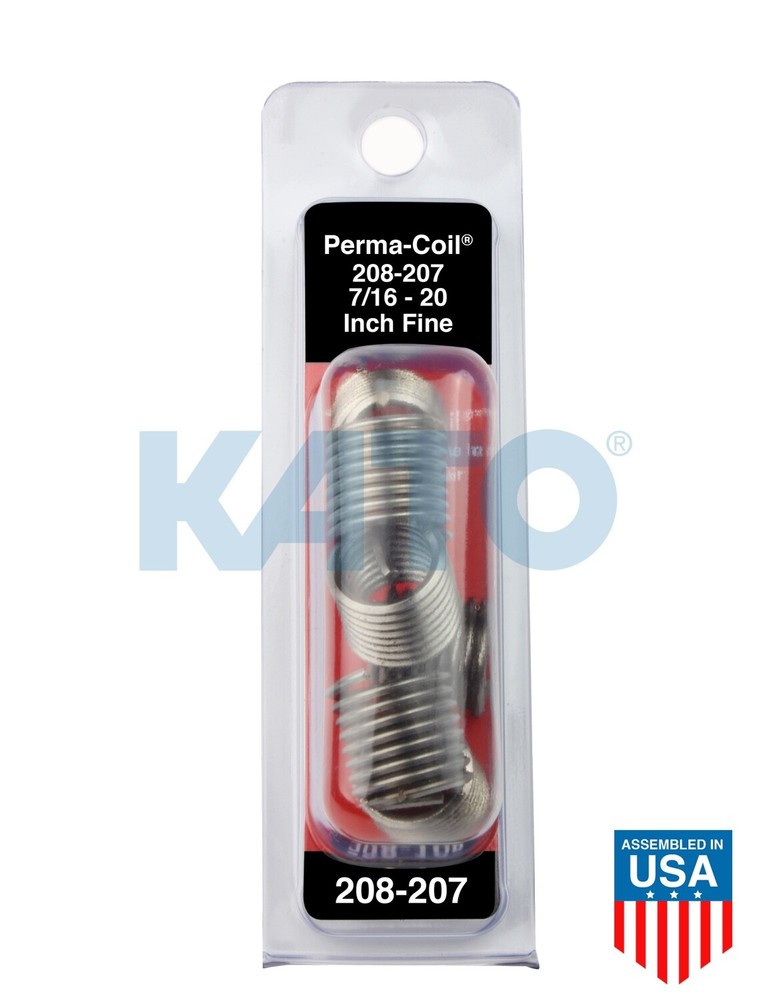 7/16-20 Thread Repair Pack Perma-Coil 208-207 (6 Insert) Helicoil 5528-7