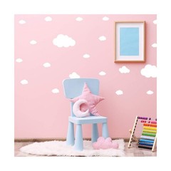 White Cloud Wall Decal Clouds (28 Decals) | Easy to Peel Easy to Stick + Safe…