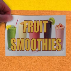 Decal Stickers Fruit Smoothies Advertising Printing B Vinyl Store Sign Label