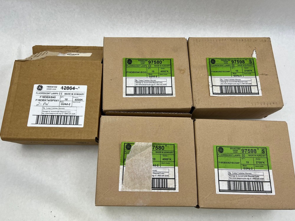GE F18DBX/827/ECO4P NIB (30) F18DBXT4/SPX41(20) See Pics #C9