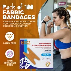 Flexible Fabric Bandages – Flex Adhesive 100 Count (Pack of 1)