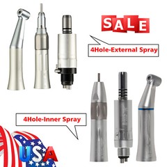 NSK Style Dental Low Speed Straight / 2/4H Air Motor / Contra Angle Handpiece YX