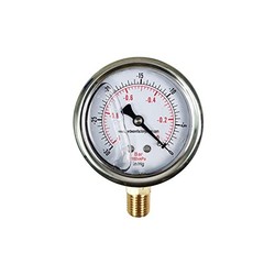 HFS(R) Oil Filled Vacuum Pressure Gauge -2.5″ Dial Size, 1/4″ NPT Lower Mount