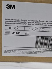 3M Safety Glasses Anti-Fog/Scratch-Resistant Polycarbonate Box of 20 7100180044