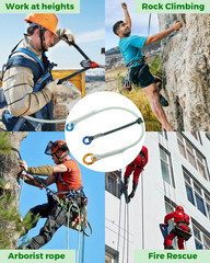 30KN Arborist Friction & Cambium Saver Loop, 12MM Polyester Anchor Cord