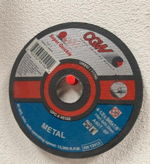 CGW Abrasives 45102 4-1/2 x .045 X 7/8 T-1 A60T-BF, Qty.50