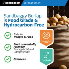 Burlap Bags Wholesale Bulk (50) 24 x 40 – Sacks Potato Race Sandbags Home Depot