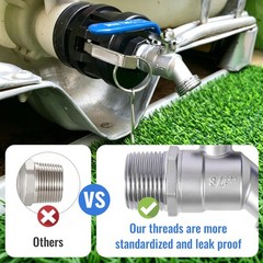 IBC Tote Hose Adapter 2 Cam Lock Fittings for Gallon IBC Tote Tank 2