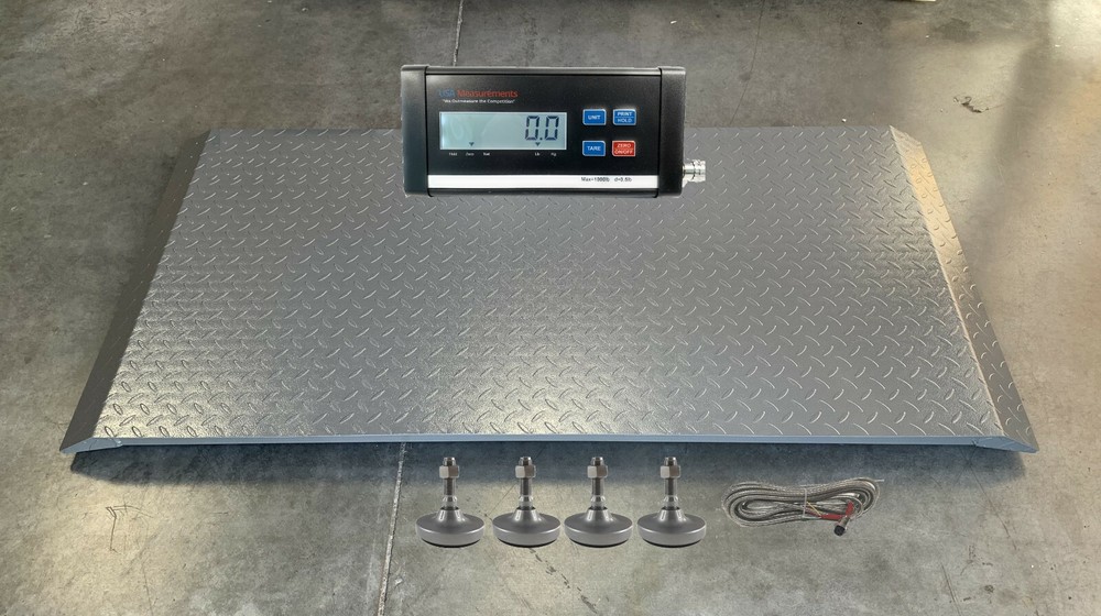 Livestock Platform Scale 59″x30″ with LCD Indicator 300 lb & 5 Year Warranty