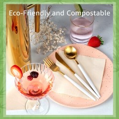 Ibambo Bamboo Everyday Napkins – 1000 Pack, 2-Ply, Compostable Dinner Napkins