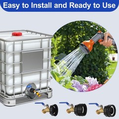 Gallon IBC Tote Hose Adapter 3 Size IBC Tote Adapter 2.44 Fine、2 Fine