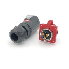CNLINKO 3 Pin Power Connector Female Plug & Male Socket Waterproof Heavy Duty