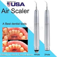 Dental Ultrasonic Air Perio Scaler Handpiece Scaling 2/4-Holes 3 Tips G1 G2 G4