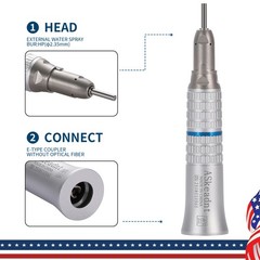 NSK Style Dental Low Speed Straight Nose Cone Handpiece fit HP Bur ASkeadnt