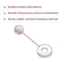 M6 Fender Washer, M6 Flat Washers Silver, 6mm I.D 18 OD Fender Washer, M6 Washer