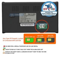 4G Voice LTE Mobile SIM To Analog Landline RJ11 Phone Line Adapter US Canada MX