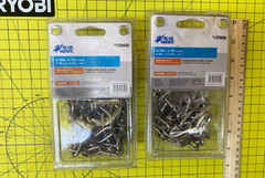 TWO PACKS Blue Hawk 5/32-in X 10-ft Welded Stainless Steel Straight Chain 500lb