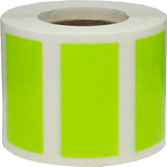 Rectangle Color Stickers | 0.75 x 1.5″ Inch | 500 Pack | Pick One Color