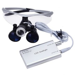 3.5X Dental Loupes 3W Portable LED Head Light Medical Surgical Glasses Loupe