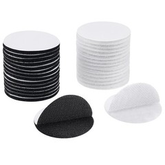 60 Pcs (30 Pairs) 2 inch Hook and Loop Fastener Self Adhesive Round Circle St…