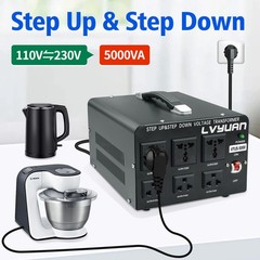 5000W Voltage Transformer Converter Step Up Down 110V 220V-240V Heavy Duty Power