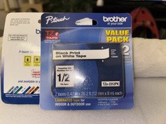 2 New Brother P-Touch TZe-231 2PK Blk on White /4 Total