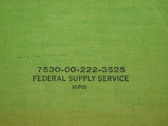 VINTAGE FEDERAL SUPPLY SERVICE RECORD BOOK 10 1/2″ X 8″ UNUSED NEW OLD STOCK