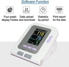 CONTEC08A Digital Electronic Sphygmomanometer NIBP Measure Color LCD display