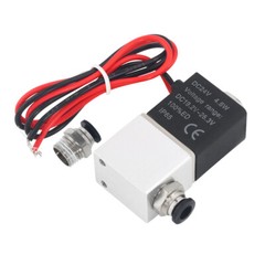 2 Way Normally Closed DC 24V Electric Solenoid Air Valve 1/4″ NPT Sets