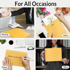 10″x13″ Brown Kraft Envelopes with Clasp Closure, 20 Count