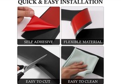4”x100ft Self Adhesive Vinyl Wall Base Molding Flexible Baseboard Trim Roll NIB