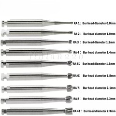5pcs Dental Round Carbide Bur RA 1# -RA 8# for Slow Speed Latch Type Handpiece