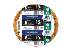 8-Gauge Bare Copper Wire – Solid Soft‑Drawn Uninsulated Copper Conductor for Gro