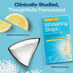 Lumineux Teeth Whitening Strips Kit – 9 Treatments 1 Count (Pack of 9), Clear